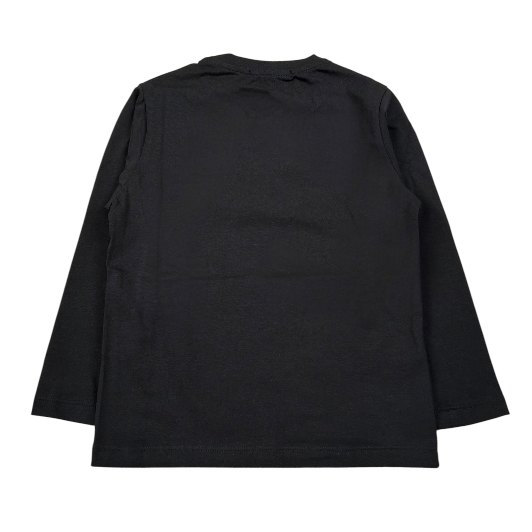 Hinnominate Shirt Girocollo tinta unita con Logo Nero per Bambino 3631M00082 NERO HINNOMINATE 