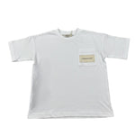 Hinnominate T-Shirt Girocollo tinta unita con Taschino Bianco per Bambino 3631MZ00057 BIANCO HINNOMINATE 