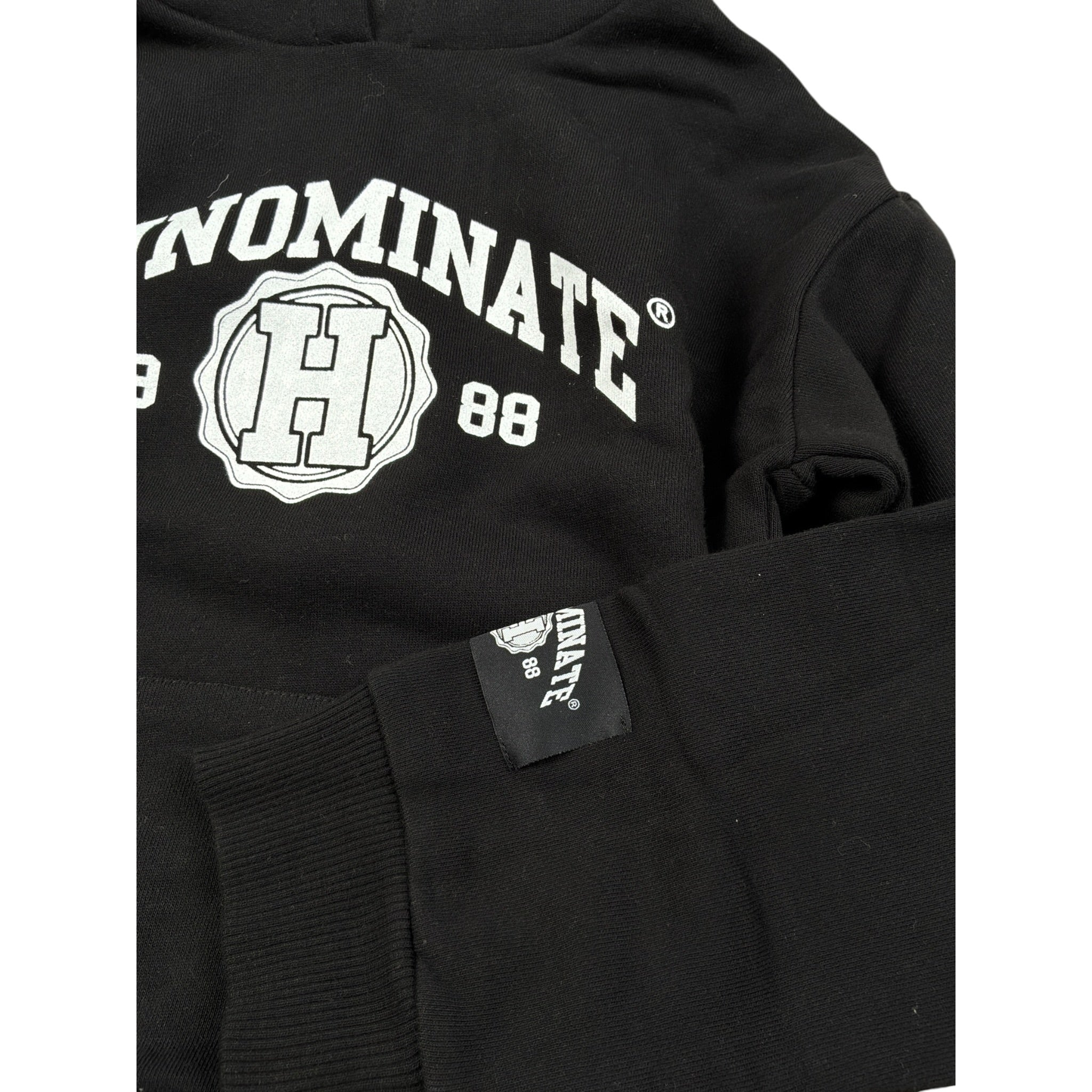 Hinnominate Felpa Chiusa con Cappuccio tinta unita Nero per Bambino 36UXF00151 NERO HINNOMINATE 