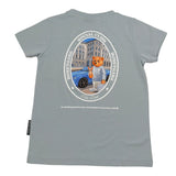 Honeygang T-Shirt tinta unita con Stampa Polvere per Bambino BACKPRINT POLVERE HONEYGANG 