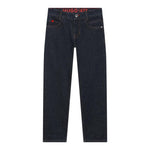 Hugo Jeans tinta unita con Logo Blu per Bambino G00191 BLU HUGO 