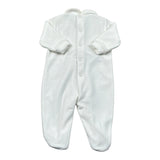 I Delfi Tutina tinta unita con Applicazione Bianco per Neonata 24A4560 BIANCO I DELFI 