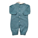 I Delfi Tutina tinta unita In Filo Verde per Neonata 25A62040 VERDE I DELFI 