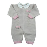 I Delfi Tutina tinta unita con Applicazioni Beige per Neonata 25A6220 BEIGE I DELFI 