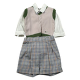 I Delfi Completo 4 Pezzi Gilet-Camicia-Bermuda-Papillon Beige per Neonato 25A6359 BEIGE I DELFI 
