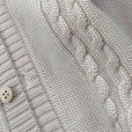 I Delfi Cardigan tinta unita con Ricami Beige per Neonato 25A6487 BEIGE I DELFI 