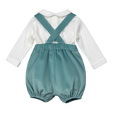 I Delfi Completo 2Pz Salopette-Camicia Body Bianco per Neonata 25AS6021 BIANCO I DELFI 