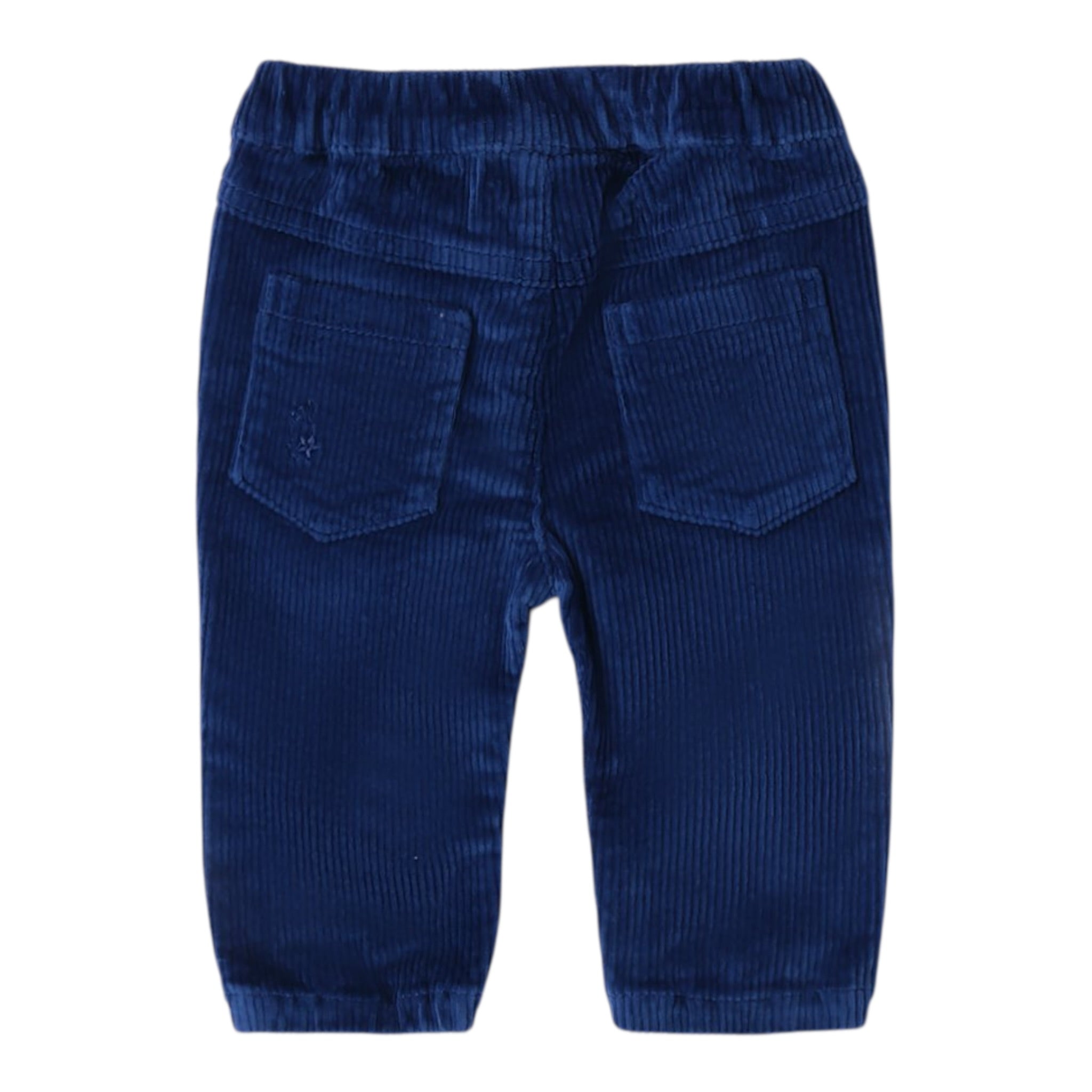 I Do Pantalone tinta unita con Elastico In Vita Blu per Neonato 4A229 BLU I DO 
