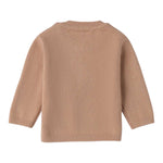 I Do Maglia Girocollo tinta unita con Stampa Beige per Neonato 4F155 BEIGE I DO 