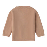 I Do Maglia Girocollo tinta unita con Stampa Beige per Neonato 4F155 BEIGE I DO 