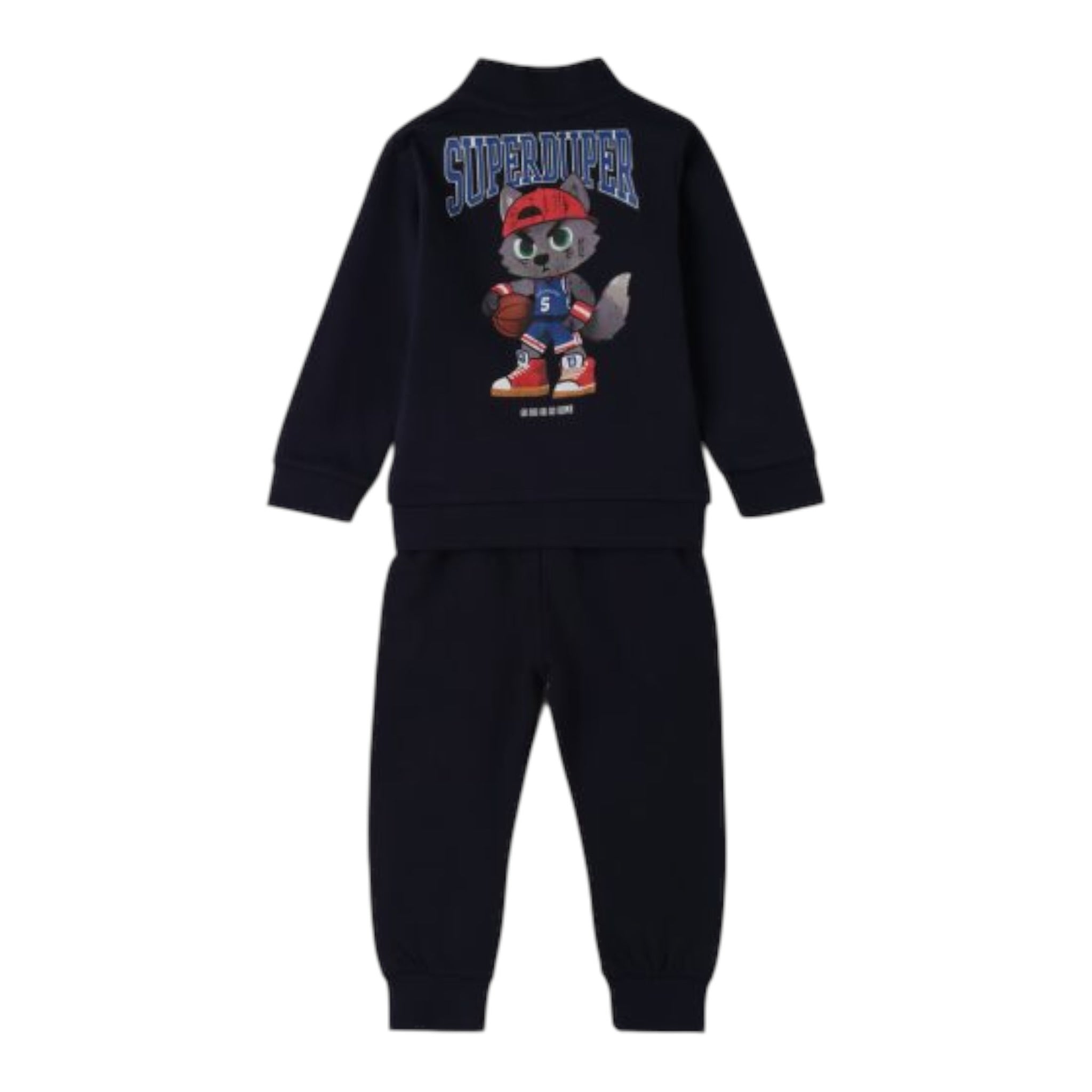 I Do Completo 2Pz Felpa-Pantalone Blu per Neonato 4F718 BLU I DO 