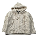 I'M Brian Cardigan tinta unita con Zip E Cappuccio Panna per Neonato MA3403J PANNA I'M BRIAN 