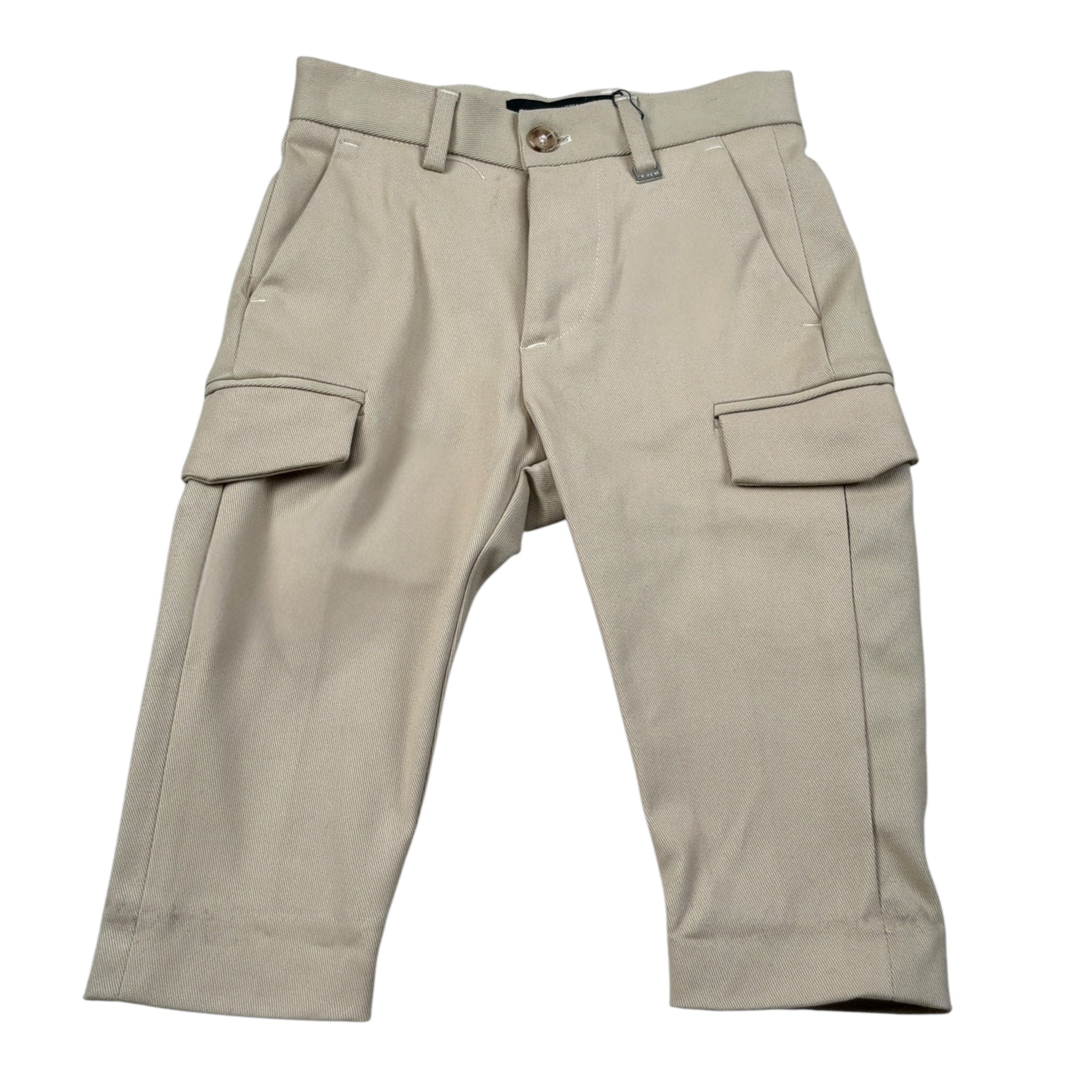 I'M Brian Pantalone tinta unita con Girovita Regolabile Beige per Neonato PA2679JN BEIGE I'M BRIAN 