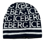 Iceberg Cappello tinta unita con Stampe Blu per Bambino CAICE5302J BLU ICEBERG 