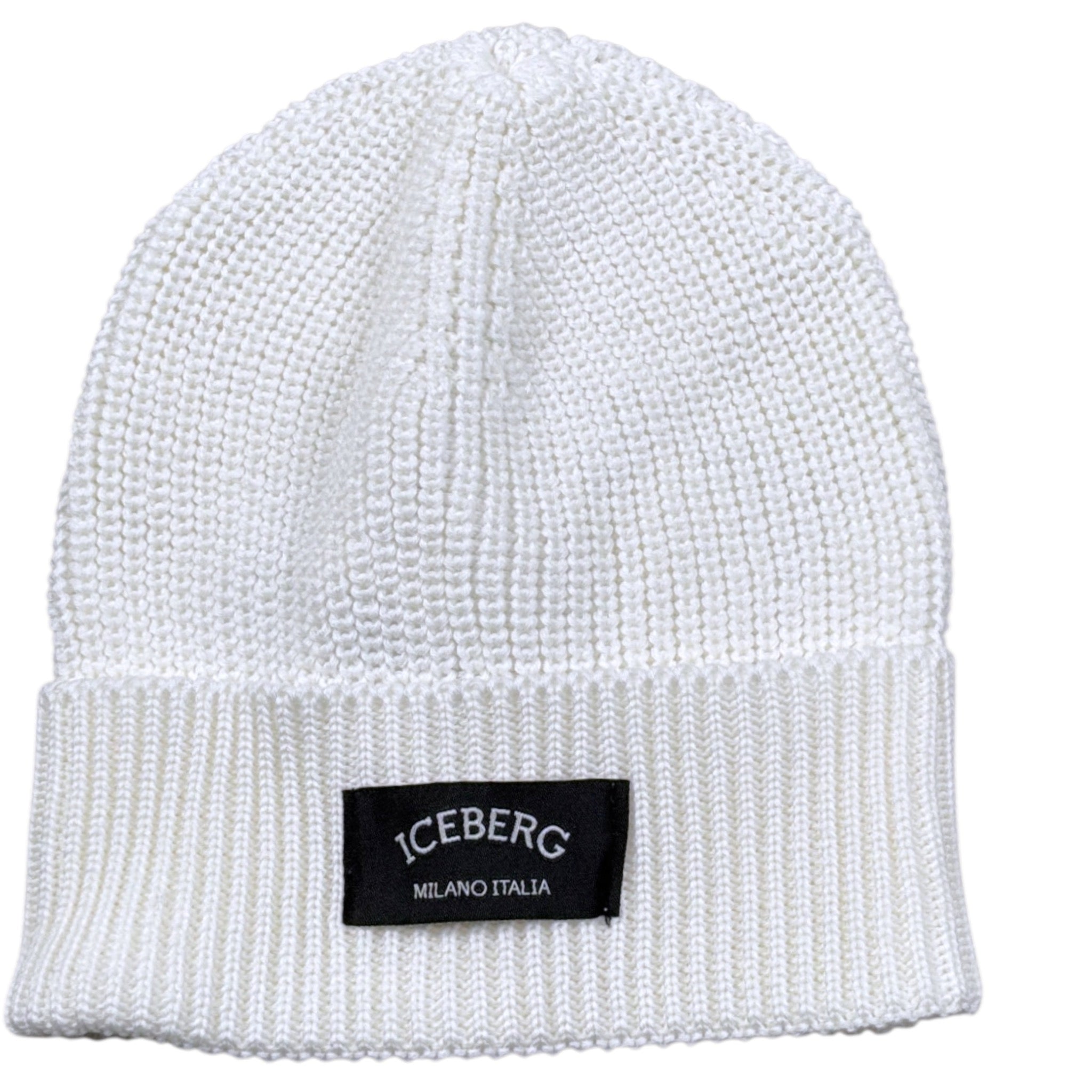 Iceberg Cappello tinta unita con Stampa Bianco per Bambino CAICE6301J BIANCO ICEBERG 