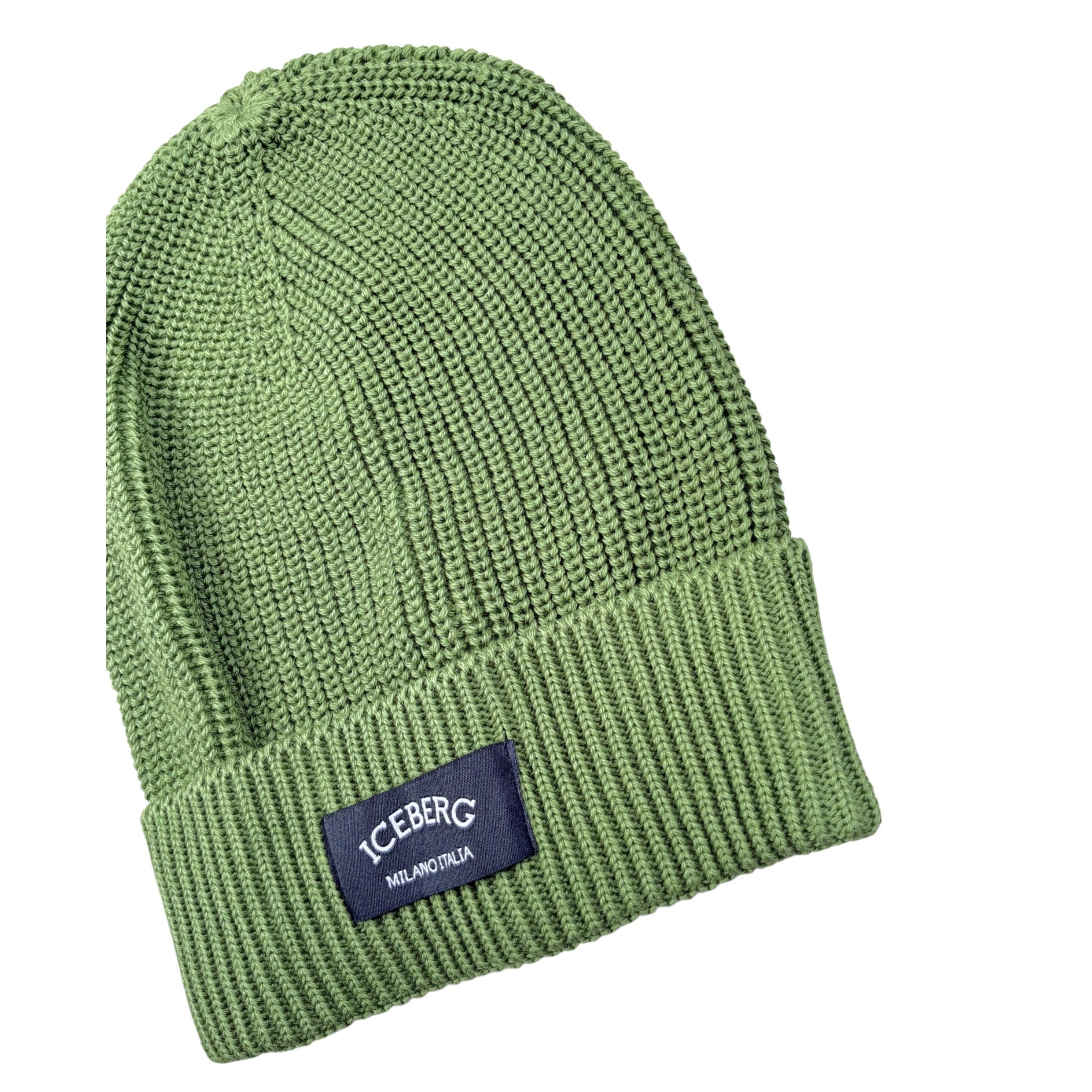 Iceberg Cappello tinta unita con Stampa Verde per Bambino CAICE6301J VERDE ICEBERG 