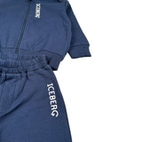 Iceberg Completo 2 Pezzi Felpa-Pantalone tinta unita Blu per Bambino CFICE6301NJ BLU ICEBERG 