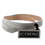 Iceberg Cintura tinta unita con Logo Bianco per Bambina CIICE0100JA BIANCO ICEBERG 