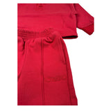 Iceberg Completo 2Pz Felpa-Pantalone con Stampa Rosso per Bambina COMICE6354B ROSSO ICEBERG 