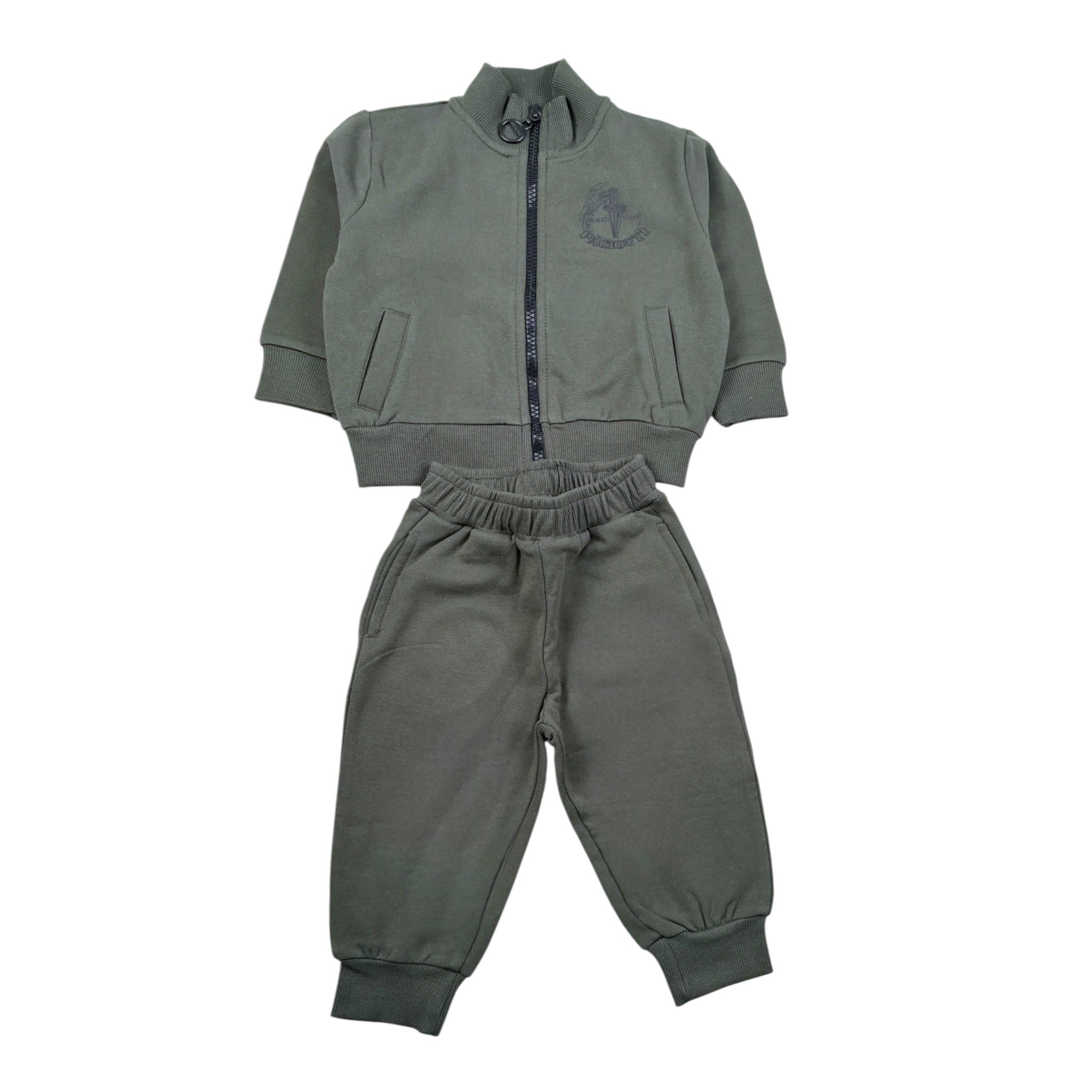 Iceberg Completo 2 Pezzi Felpa-Pantalone tinta unita Verde per Neonato COMP6302BXX VERDE ICEBERG 