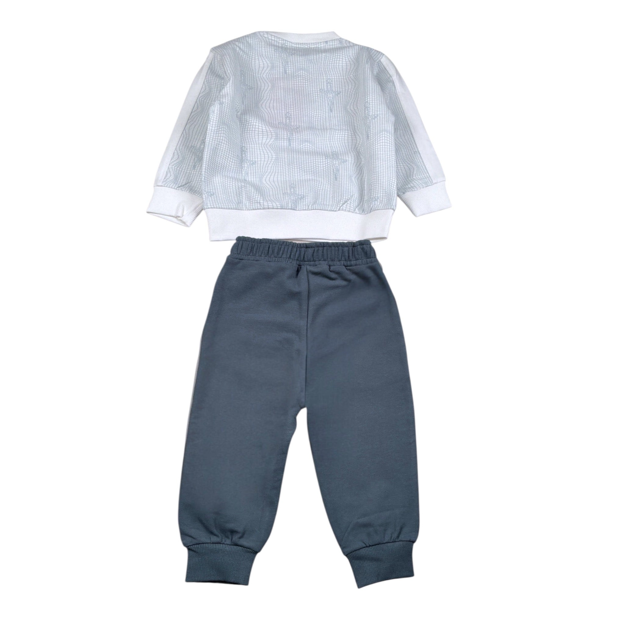 Iceberg Completo 2 Pezzi Felpa-Pantalone tinta unita Bianco per Neonato COMP6313BX BIANCO ICEBERG 