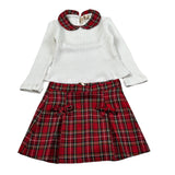 Meilisa Bai Completo 2 Pezzi Maglia-Gonna Bianco/Rosso per Neonata FL6696 BIANCO/ROSSO MEILISA BAI 