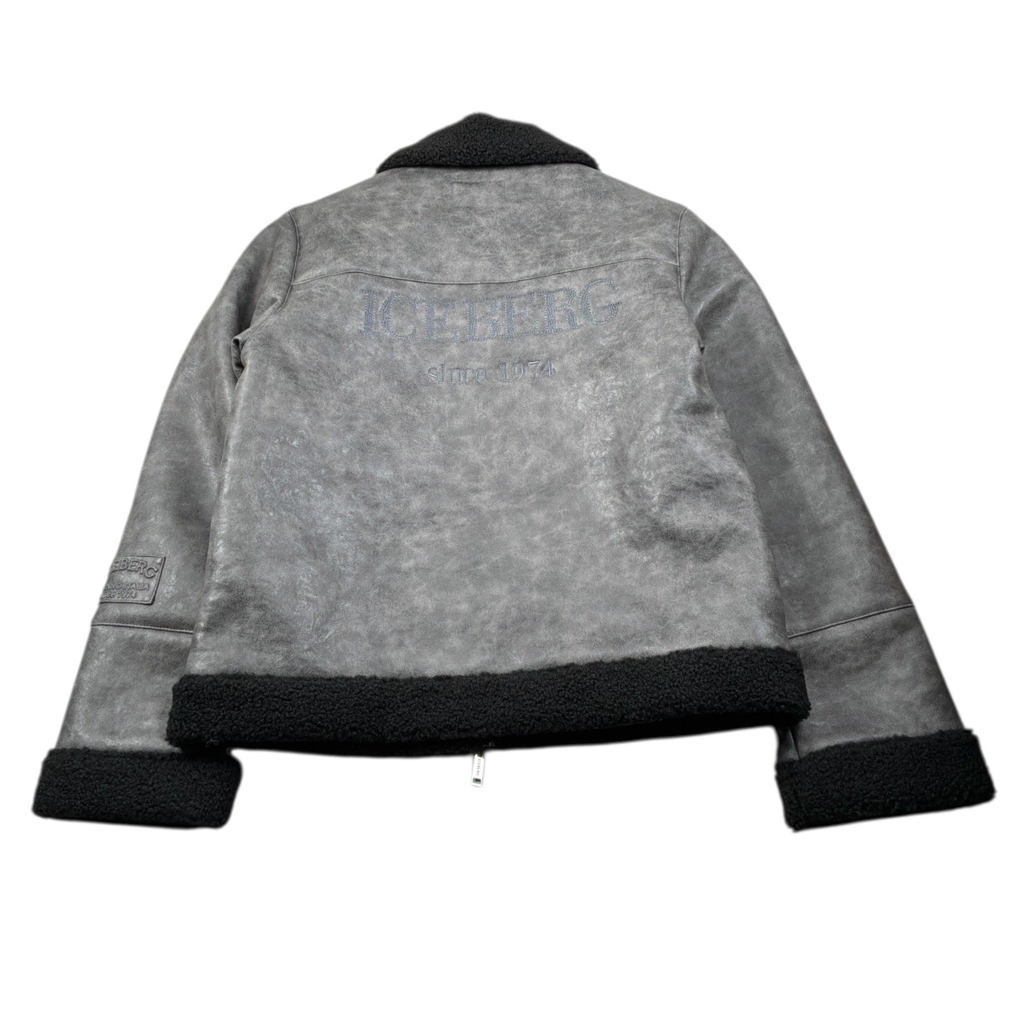 Iceberg Montone tinta unita con Logo Grigio per Bambino GBICE6301J GRIGIO ICEBERG 