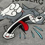 Iceberg Felpa tinta unita con Cappuccio E Stampa Grigio per Bambino MFICE6309J GRIGIO ICEBERG 
