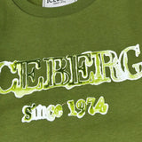 Iceberg Felpa tinta unita con Stampa Verde per Neonato MFICE6321BX VERDE ICEBERG 