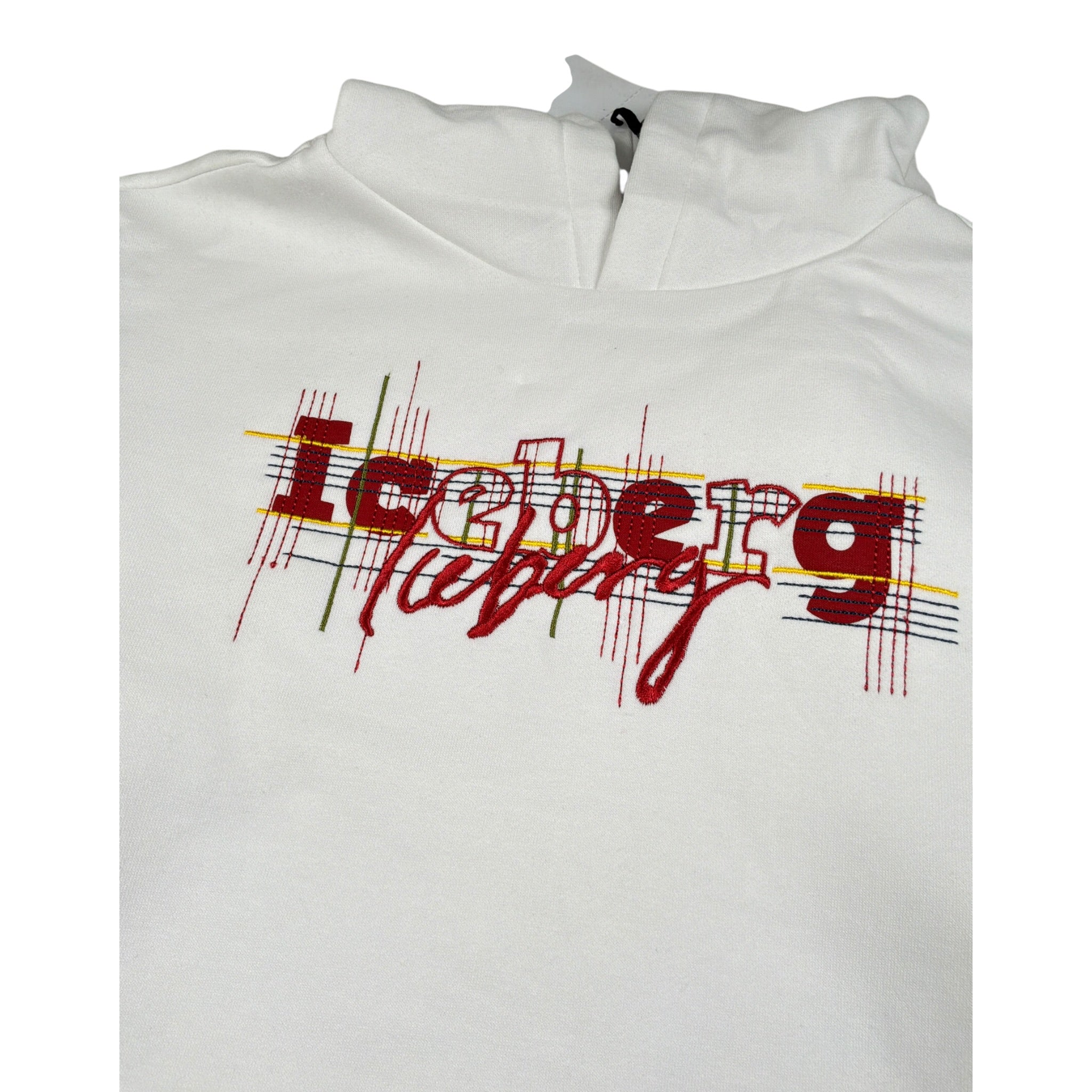 Iceberg Felpa Chiusa con Cappuccio tinta unita Bianco per Bambino MFICE6354J BIANCO ICEBERG 