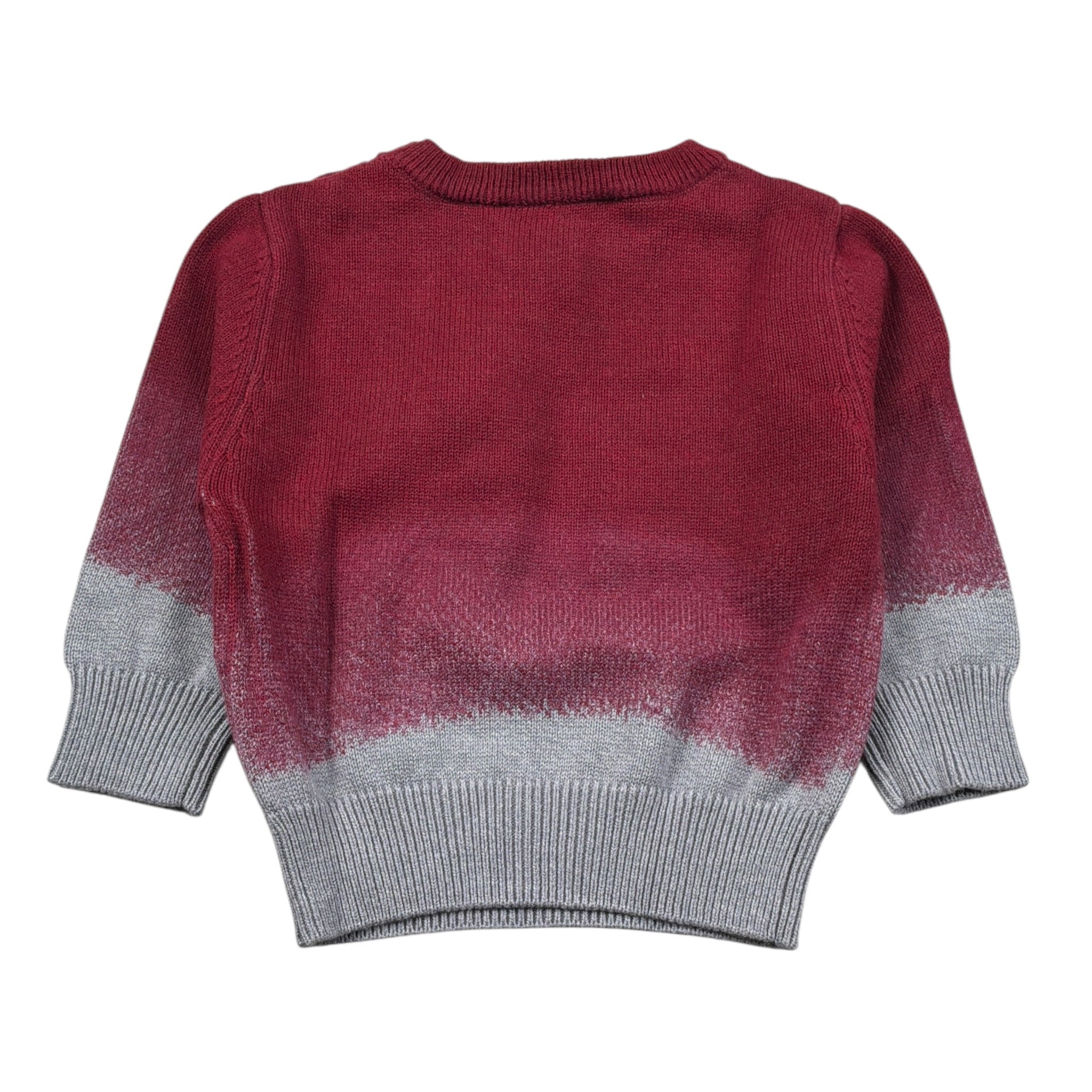 Iceberg Maglia Bicolore con Stampa Bordeaux per Neonato MGICE6312BXX BORDEAUX ICEBERG 