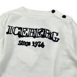 Iceberg Maglia tinta unita con Stampa Bianco per Neonato MGIE6310B BIANCO ICEBERG 