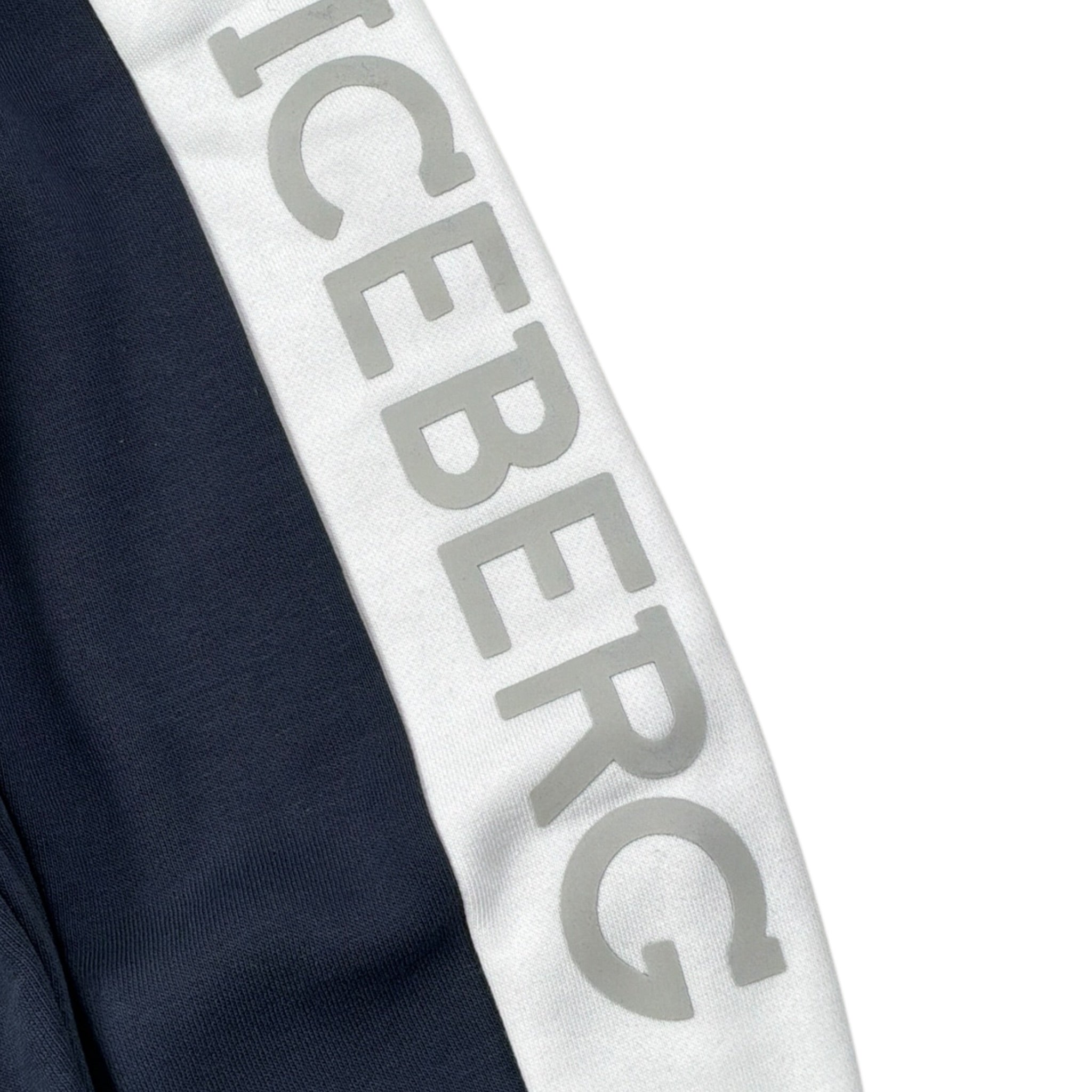 Iceberg Pantalone Modello Tuta tinta unita con Profili In Contrasto Blu per Neonato PFICE6306B BLU ICEBERG 