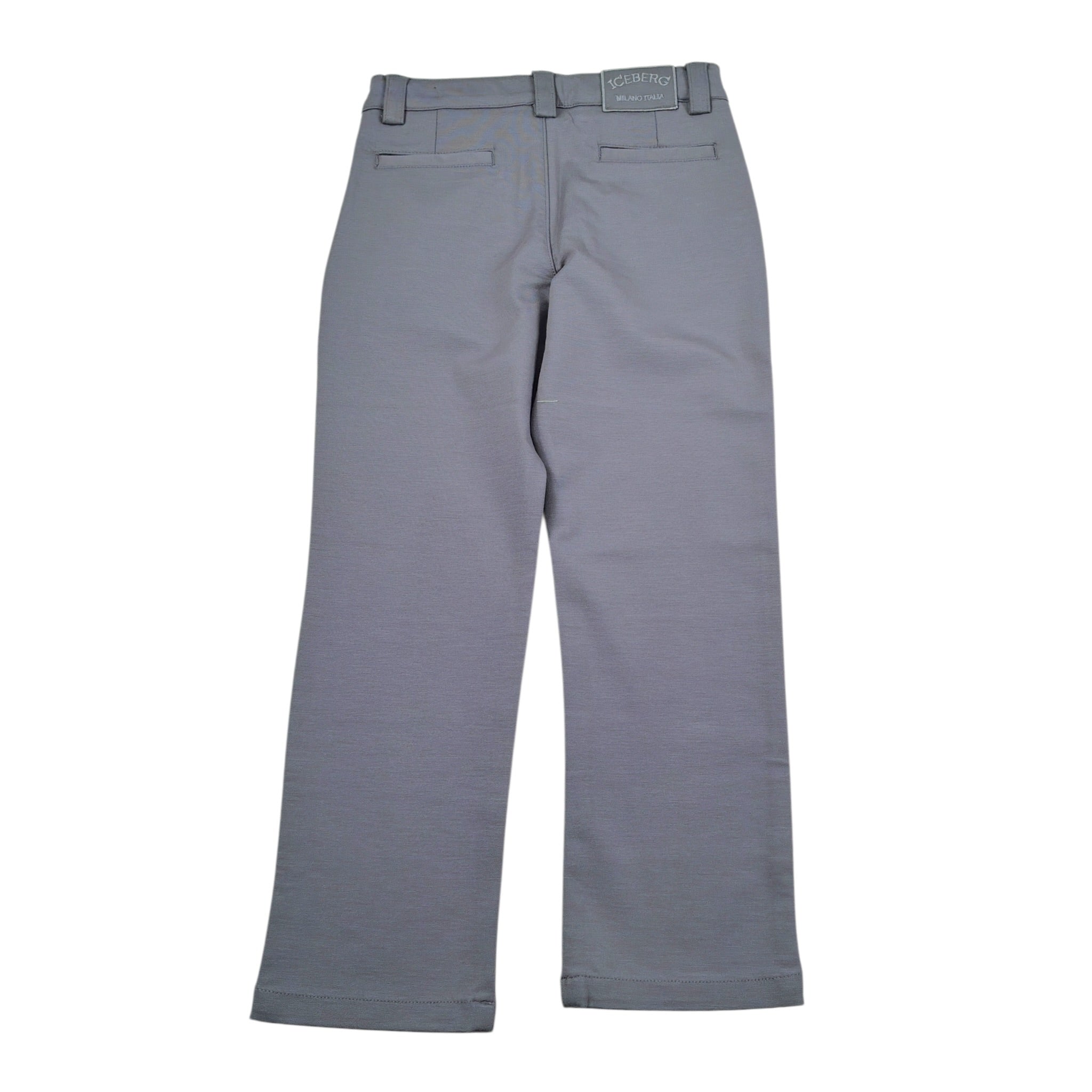 Iceberg Pantalone tinta unita con Girovita Regolabile Grigio per Neonato PTICE6304BN GRIGIO ICEBERG 