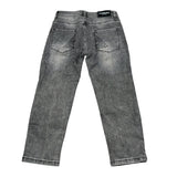 Iceberg Jeans tinta unita con Girovita Regolabile Nero per Bambino PTICE6308J NERO ICEBERG 
