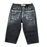 Iceberg Jeans tinta unita con Girovita Regolabile Nero per Neonato PTICE6313B NERO ICEBERG 