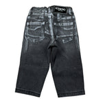 Iceberg Jeans tinta unita con Girovita Regolabile Nero per Neonato PTICE6313B NERO ICEBERG 
