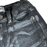Iceberg Jeans tinta unita con Girovita Regolabile Nero per Neonato PTICE6313B NERO ICEBERG 