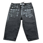Iceberg Jeans tinta unita con Girovita Regolabile Nero per Neonato PTICE6313BX NERO ICEBERG 