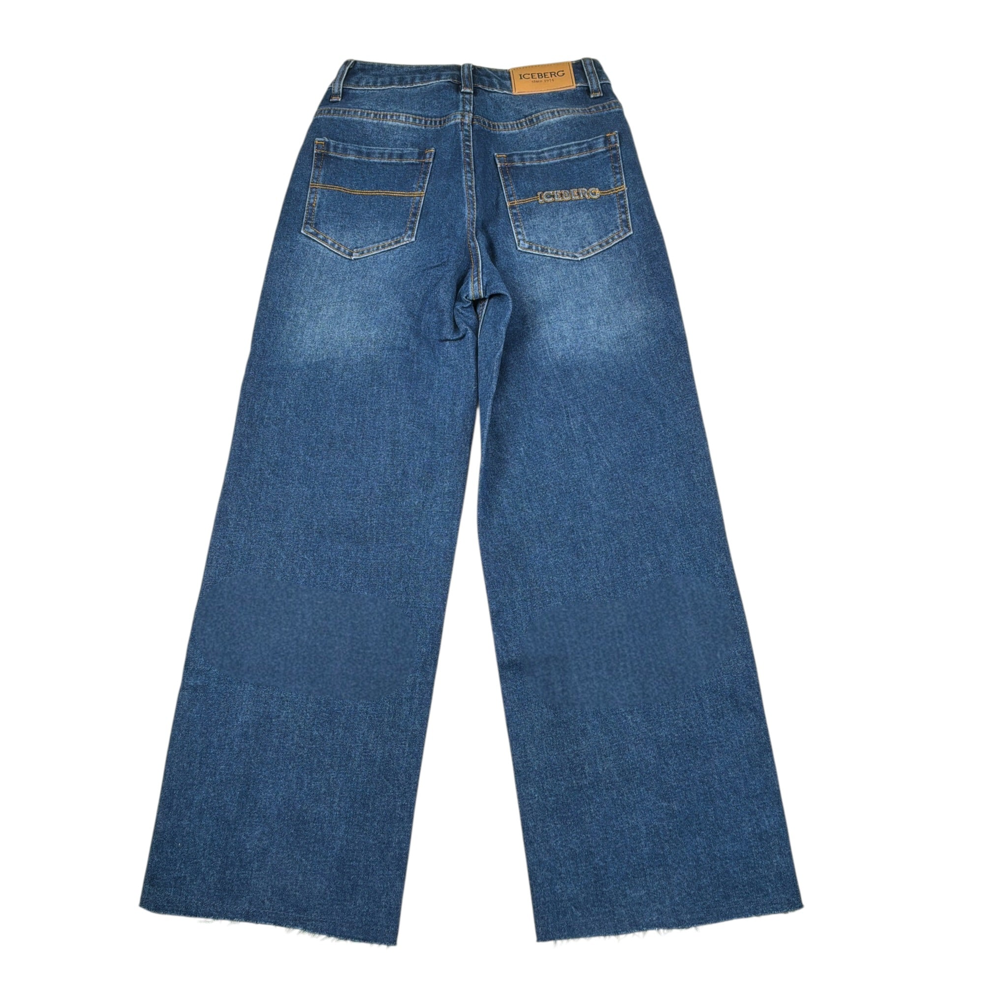 Iceberg Jeans tinta unita Modello Palazzo Blu per Bambina PTICE6356J BLU ICEBERG 