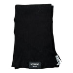 Iceberg Sciarpa tinta unita con Logo Nero per Bambina SCICE330J NERO ICEBERG 