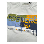 Iceberg Shirt Girocollo tinta unita con Stampa Bianco per Neonato TSICE6319B BIANCO ICEBERG 