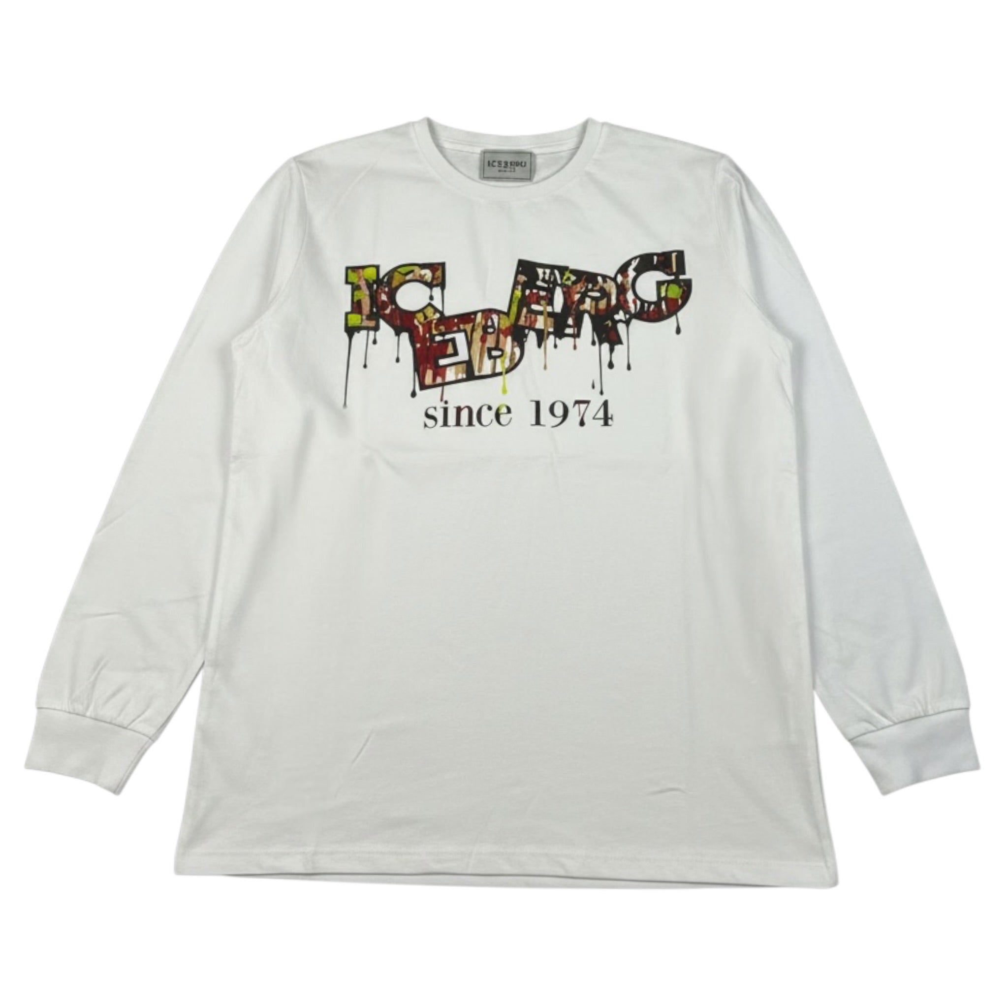 Iceberg Shirt Girocollo tinta unita con Stampa Bianco per Bambino TSICE6326J BIANCO ICEBERG 