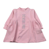 Iceberg Abito Manica Lunga Tinta Uita con Logo Rosa per Neonata VSICE6360BN ROSA ICEBERG 