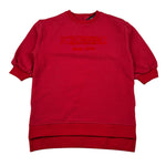 Iceberg Abito Manica Lunga tinta unita con Logo Rosso per Bambina VSICE6361B ROSSO ICEBERG 