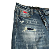 Icon Jeans tinta unita con Stampe Blu per Bambino IBDT00715 BLU ICON 