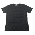Icon T-Shirt Girocollo tinta unita con Stampe Logo Nero per Bambino IBKS00756 NERO ICON 