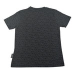 Icon T-Shirt Girocollo tinta unita con Stampe Logo Nero per Bambino IBKS00756 NERO ICON 