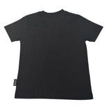 Icon T-Shirt Girocollo tinta unita con Stampe Logo Nero per Bambino IBKS00777 NERO ICON 