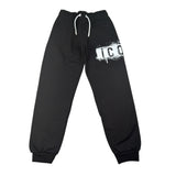 Icon Pantalone Tuta tinta unita con Logo Nero per Bambino IBKSP00768 NERO ICON 